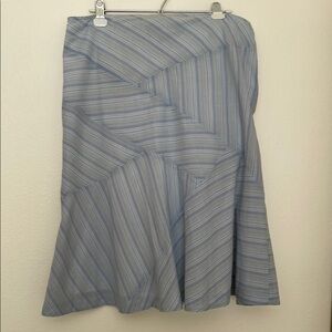Vintage Calvin Klein Jeans Blue Asymmetrical A-Line Midi Skirt